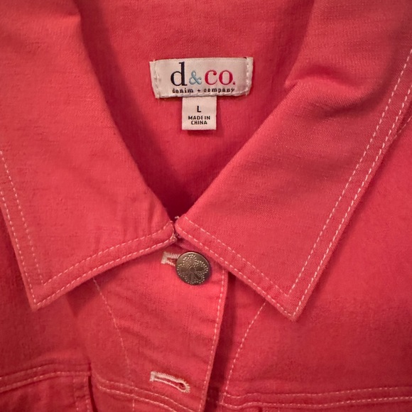 Denim & Co. Pink Jean Jacket-NWOT - Picture 3 of 4